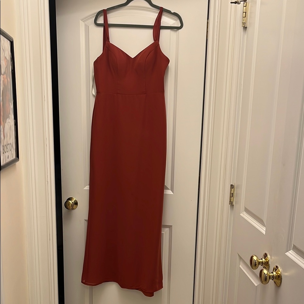 Azazie Terracotta Bridesmaids Dress